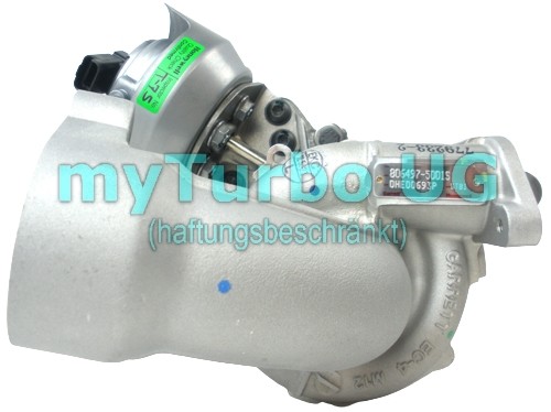 Turbolader 806497- 783248- 0375P2 9677062780, Citroen C4 C5, Fiat Scudo, Peugeot 308 407, GTV1449VZ