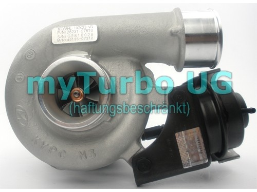 Turbolader 49135-07310, 49135-07312, 2823127810, 28231-27810, Hyundai Santa Fe, D4EB Euro 4 DPF